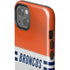 NFL Denver Broncos White Striped iPhone 15 Plus Impact Case
