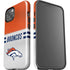 NFL Denver Broncos White Striped iPhone 15 Plus Impact Case