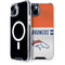 NFL Denver Broncos White Striped iPhone 14 MagSafe Case