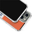 NFL Denver Broncos White Striped iPhone 14 Pro Clear Case