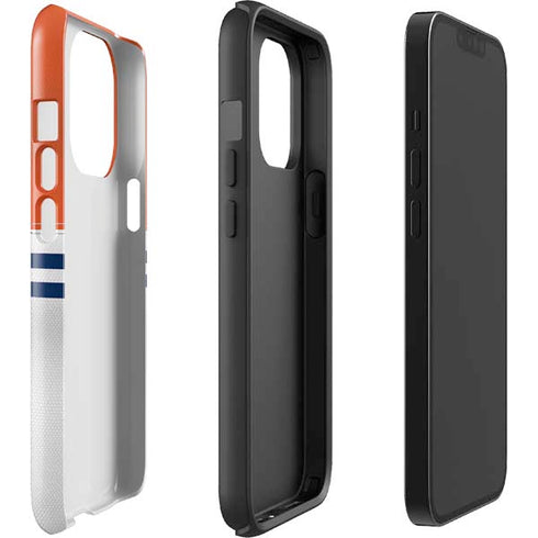 NFL Denver Broncos White Striped iPhone 15 Pro Impact Case