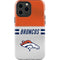 NFL Denver Broncos White Striped iPhone 15 Pro Max Impact Case