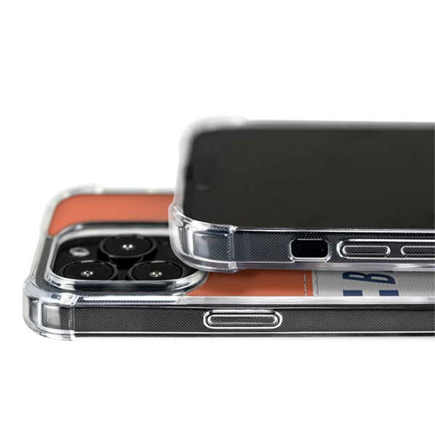 NFL Denver Broncos White Striped iPhone 15 Pro Max MagSafe Case
