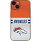 NFL Denver Broncos White Striped iPhone 14 Skin