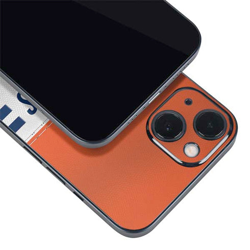 NFL Denver Broncos White Striped iPhone 14 Skin