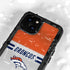 NFL Denver Broncos White Striped iPhone 15 Plus Waterproof Case