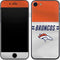 NFL Denver Broncos White Striped iPhone 7 Skin