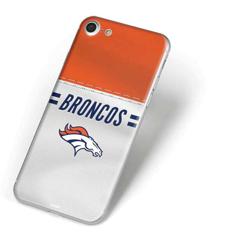 NFL Denver Broncos White Striped iPhone 7 Skin