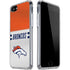 NFL Denver Broncos White Striped iPhone SE (2nd & 3rd Gen) Clear Case