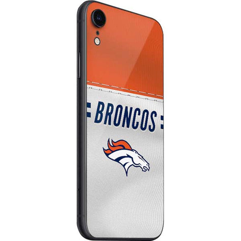NFL Denver Broncos White Striped iPhone SE (2nd & 3rd Gen) Skin