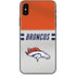 NFL Denver Broncos White Striped iPhone X Skin