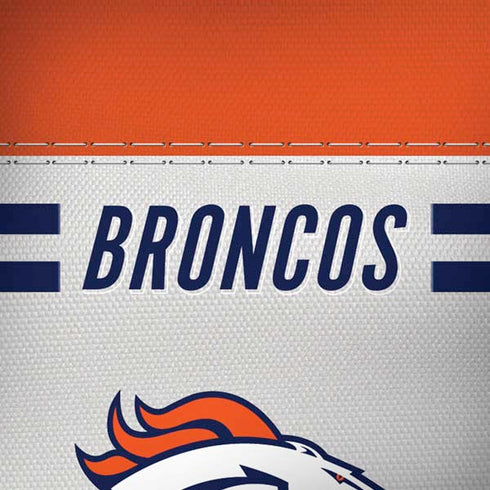 NFL Denver Broncos White Striped iPhone X Skin