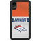 NFL Denver Broncos White Striped iPhone XR Waterproof Case