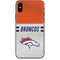 NFL Denver Broncos White Striped iPhone XS Skin