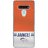 NFL Denver Broncos White Striped LG Stylo 6 Clear Case