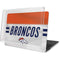 NFL Denver Broncos White Striped MacBook Pro 13in (2020) Case plus Skin