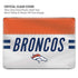 NFL Denver Broncos White Striped MacBook Pro 15in (2016-19) Case plus Skin