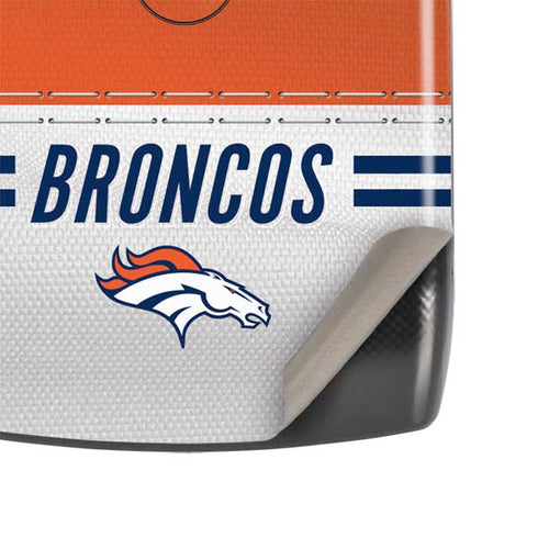 NFL Denver Broncos White Striped Motorola RAZR Skin