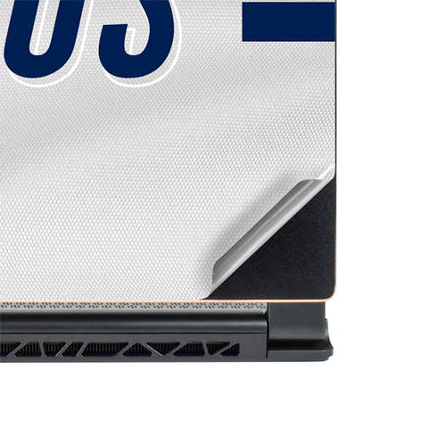 NFL Denver Broncos White Striped MSI GS65 Stealth Laptop Skin