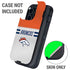 NFL Denver Broncos White Striped Otterbox Defender iPhone Skin