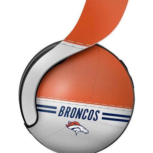 NFL Denver Broncos White Striped PULSE 3D Wireless Headset for PS5 Skin