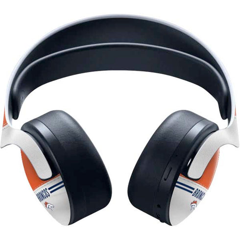 NFL Denver Broncos White Striped PULSE 3D Wireless Headset for PS5 Skin