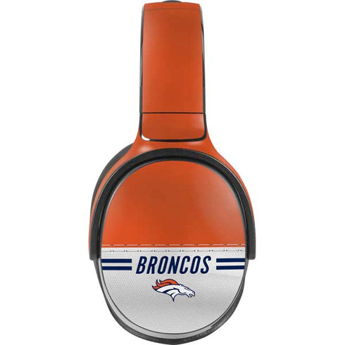 NFL Denver Broncos White Striped Skullcandy Venue Skin