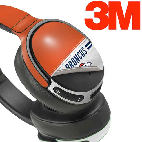 NFL Denver Broncos White Striped Skullcandy Venue Skin