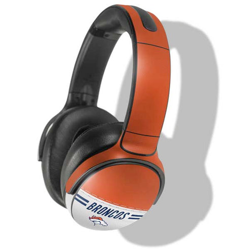 NFL Denver Broncos White Striped Skullcandy Venue Skin