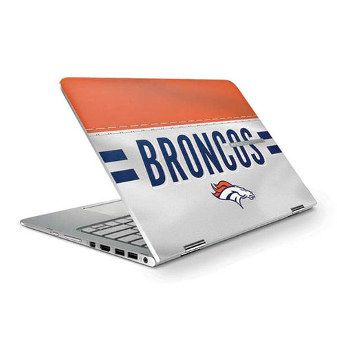 NFL Denver Broncos White Striped HP Spectre Skin