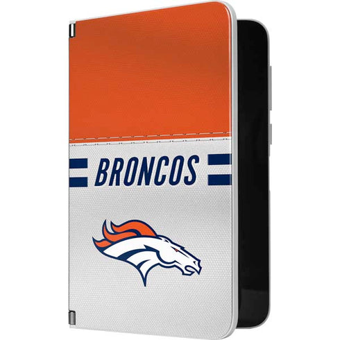 NFL Denver Broncos White Striped Surface Duo Skin