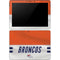 NFL Denver Broncos White Striped Surface Go Skin
