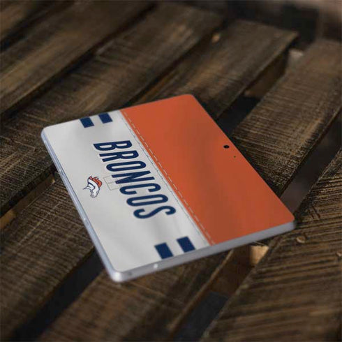 NFL Denver Broncos White Striped Surface Go Skin
