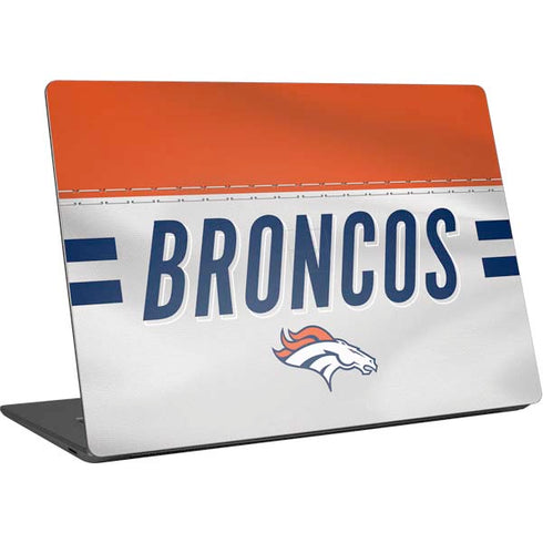 NFL Denver Broncos White Striped Surface Laptop 4 15in Skin