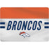 NFL Denver Broncos White Striped Surface Laptop Studio Skin