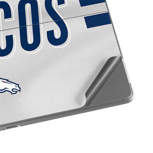 NFL Denver Broncos White Striped Surface Pro 8 Skin