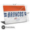 NFL Denver Broncos White Striped Universal Laptop 14in (11.4 x 8.2in) Skin
