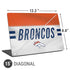 NFL Denver Broncos White Striped Universal Laptop 15in (12.2 x 8.8in) Skin