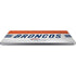 NFL Denver Broncos White Striped Universal Laptop 16.6in (13.4 x 9.7in) Skin