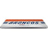 NFL Denver Broncos White Striped Universal Laptop 16in (13 x 9.4in) Skin