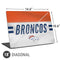 NFL Denver Broncos White Striped Universal Laptop 18in (14.6 x 10.6in) Skin