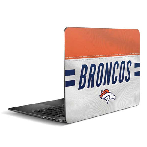 NFL Denver Broncos White Striped Zenbook UX305FA 13.3in Skin