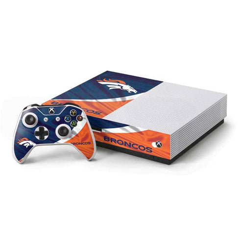NFL Denver Broncos Xbox One S Console and Controller Bundle Skin