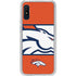 NFL Denver Broncos Zone Block Galaxy A10e Clear Case