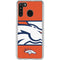 NFL Denver Broncos Zone Block Galaxy A21 Clear Case
