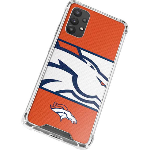 NFL Denver Broncos Zone Block Galaxy A32 5G Clear Case