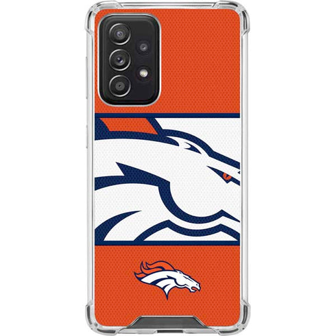 NFL Denver Broncos Zone Block Galaxy A52 5G Clear Case