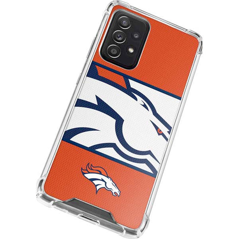NFL Denver Broncos Zone Block Galaxy A52 5G Clear Case