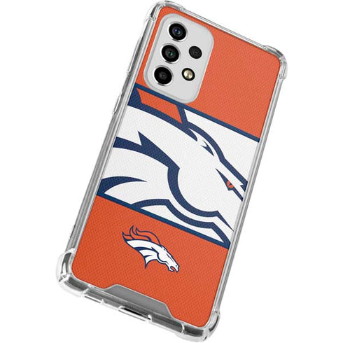 NFL Denver Broncos Zone Block Galaxy A53 5G Clear Case