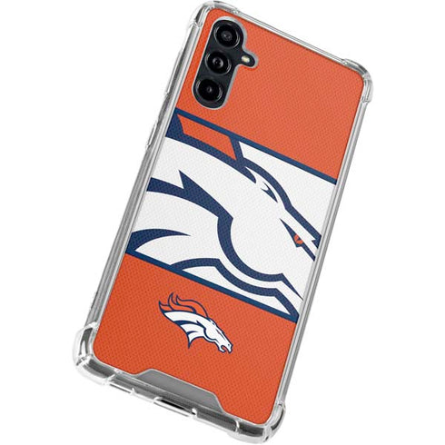 NFL Denver Broncos Zone Block Galaxy A54 5G Clear Case